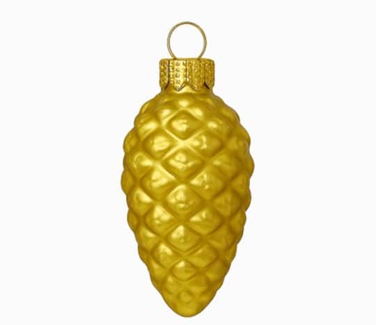 Whitehurst Gold Shiny Pinecone Ornaments, 56ct.